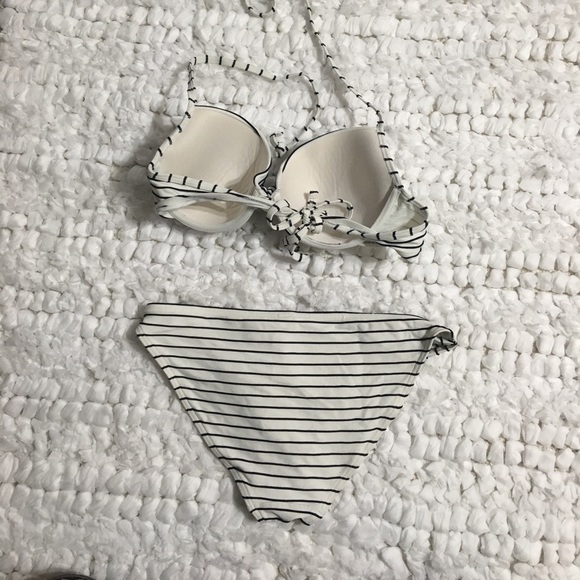 NEW! Topshop navy/ivory underwire bikini sz 10 - Picture 3 of 3